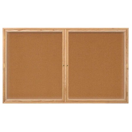 United Visual Products Board, 18x24, Walnut/Blue UV100EZ-BLUE-WALNUT